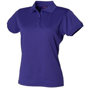 Henbury Womens/Ladies Coolplus® Fitted Polo Shirt / Bright Purple